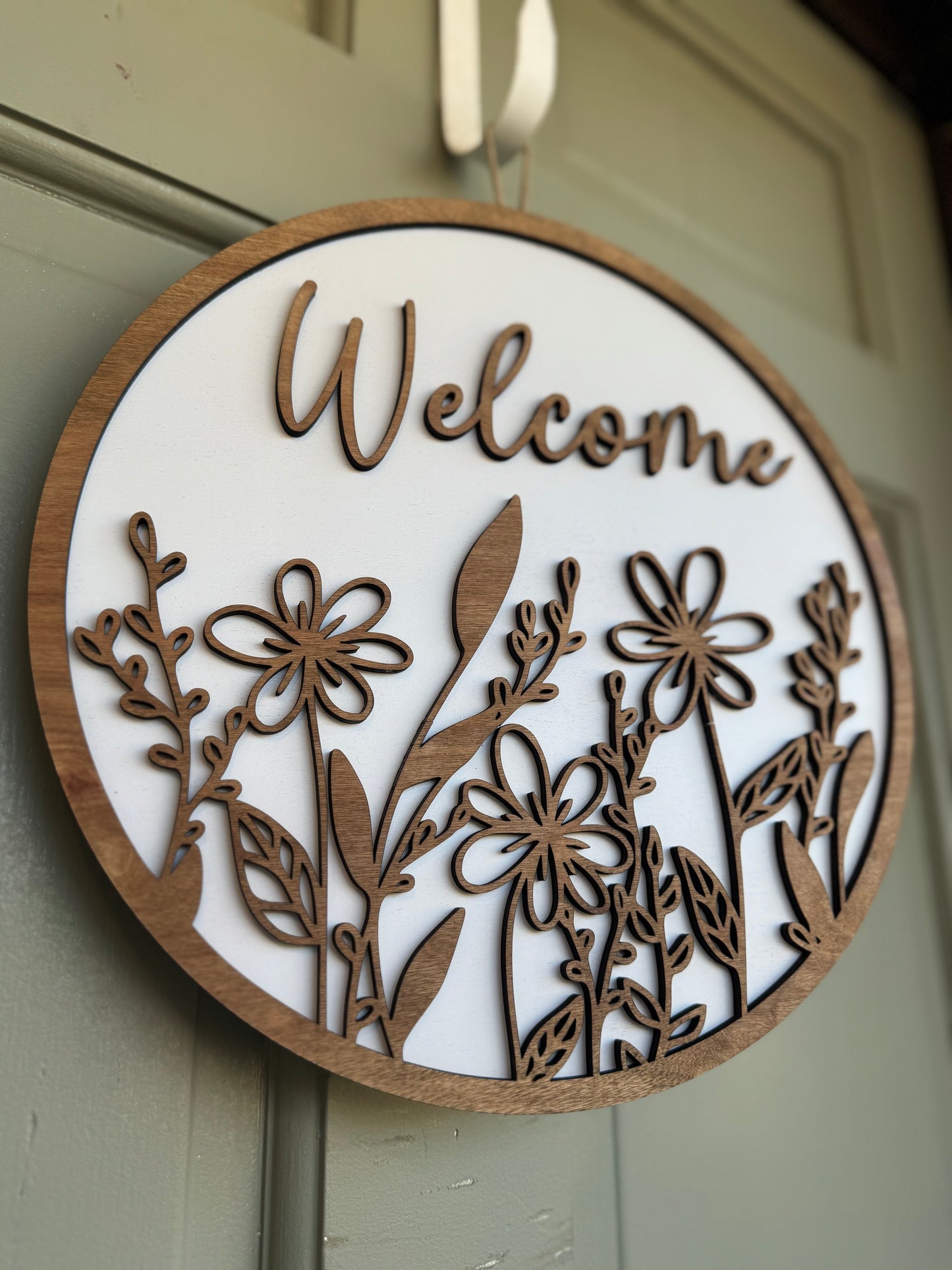 Door Hanger / Welcome Floral