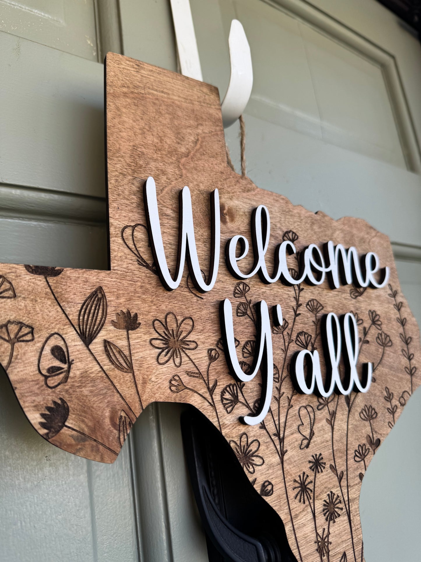 Door Hanger / Welcome Y'all Texas