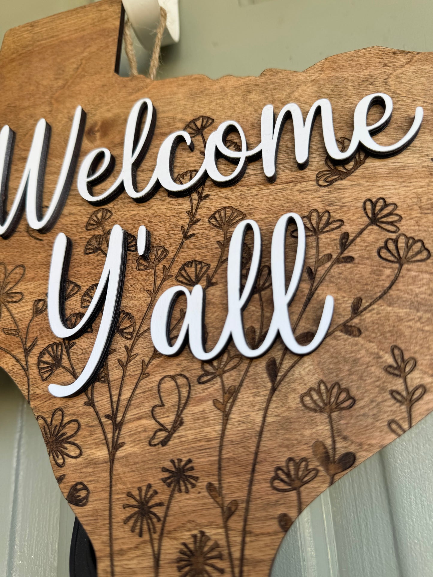 Door Hanger / Welcome Y'all Texas