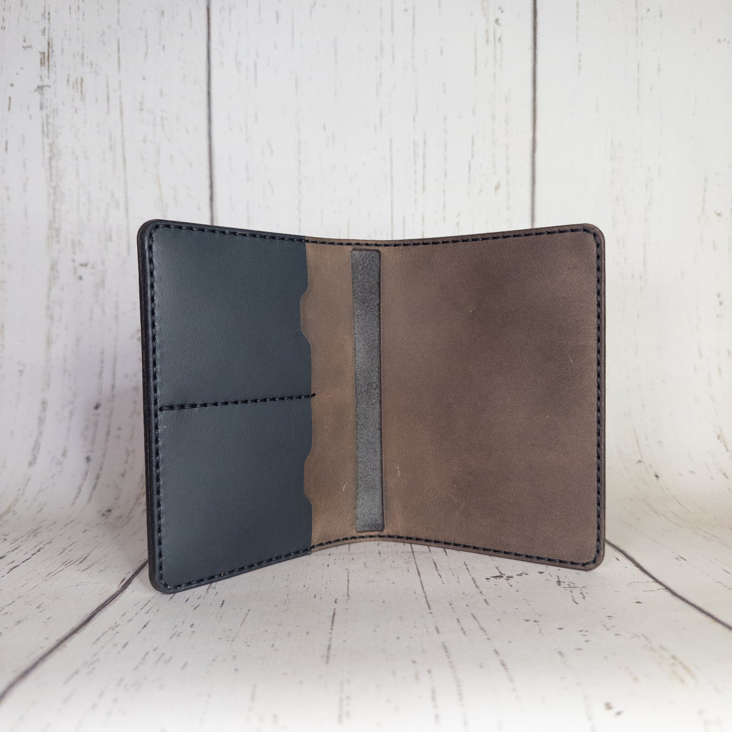 Passport Holder (Gray/Tan)