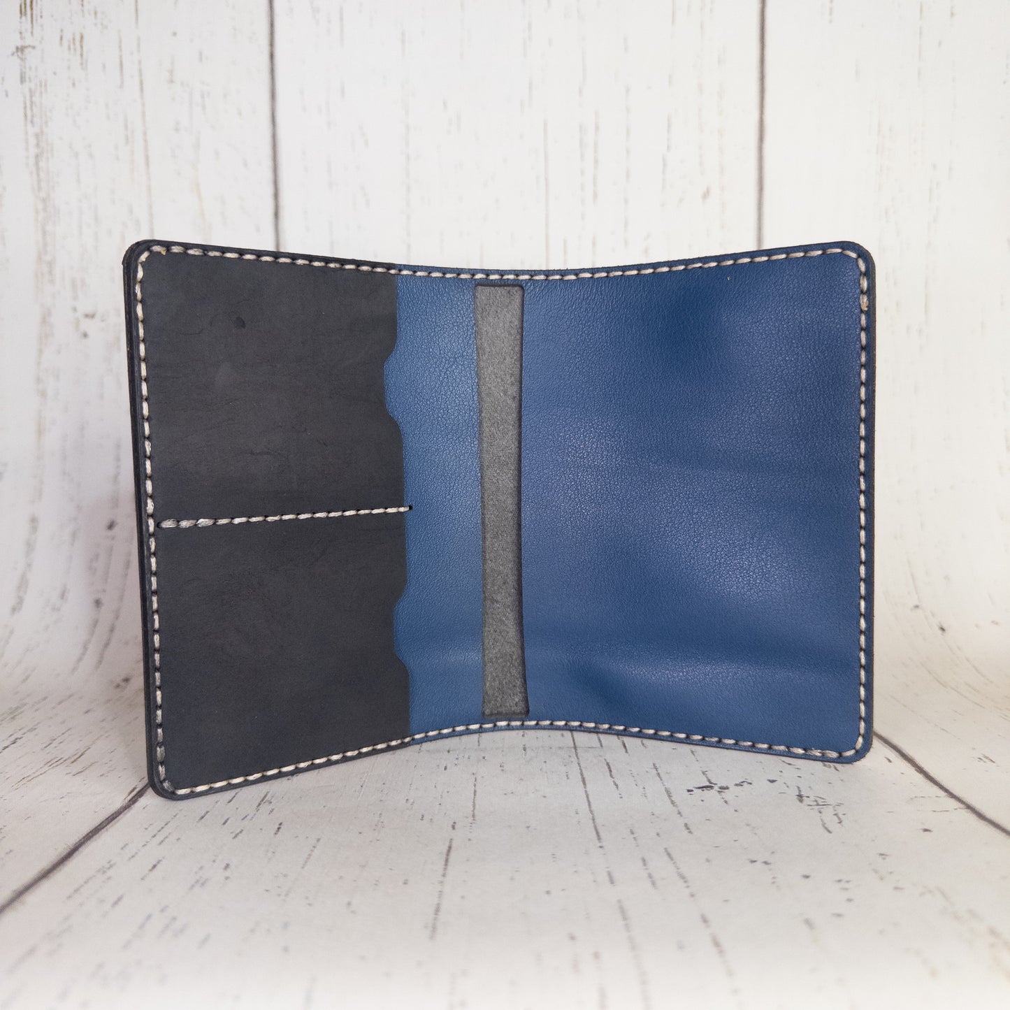 Passport Holder (Gray/Blue)