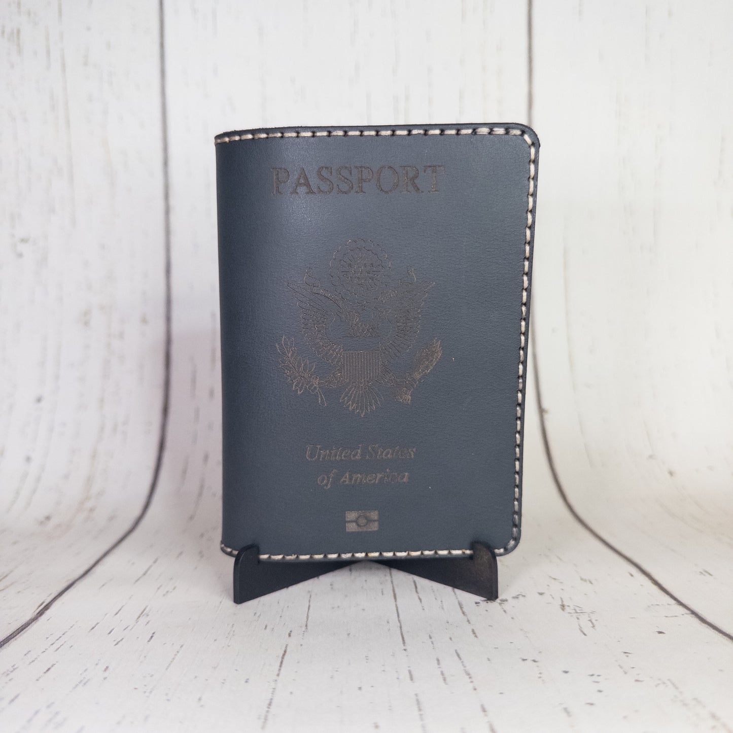 Passport Holder (Gray/Blue)