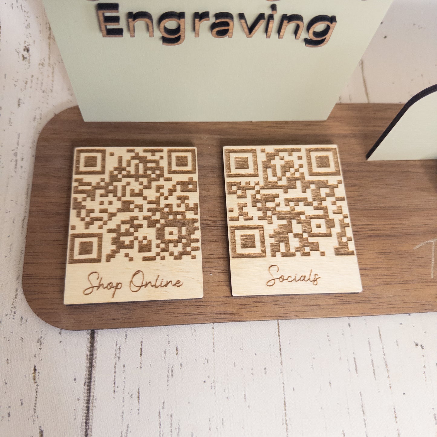 Business Card Holder / QR Code Display v.2