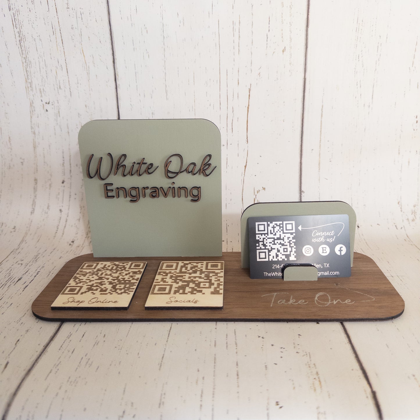 Business Card Holder / QR Code Display v.2