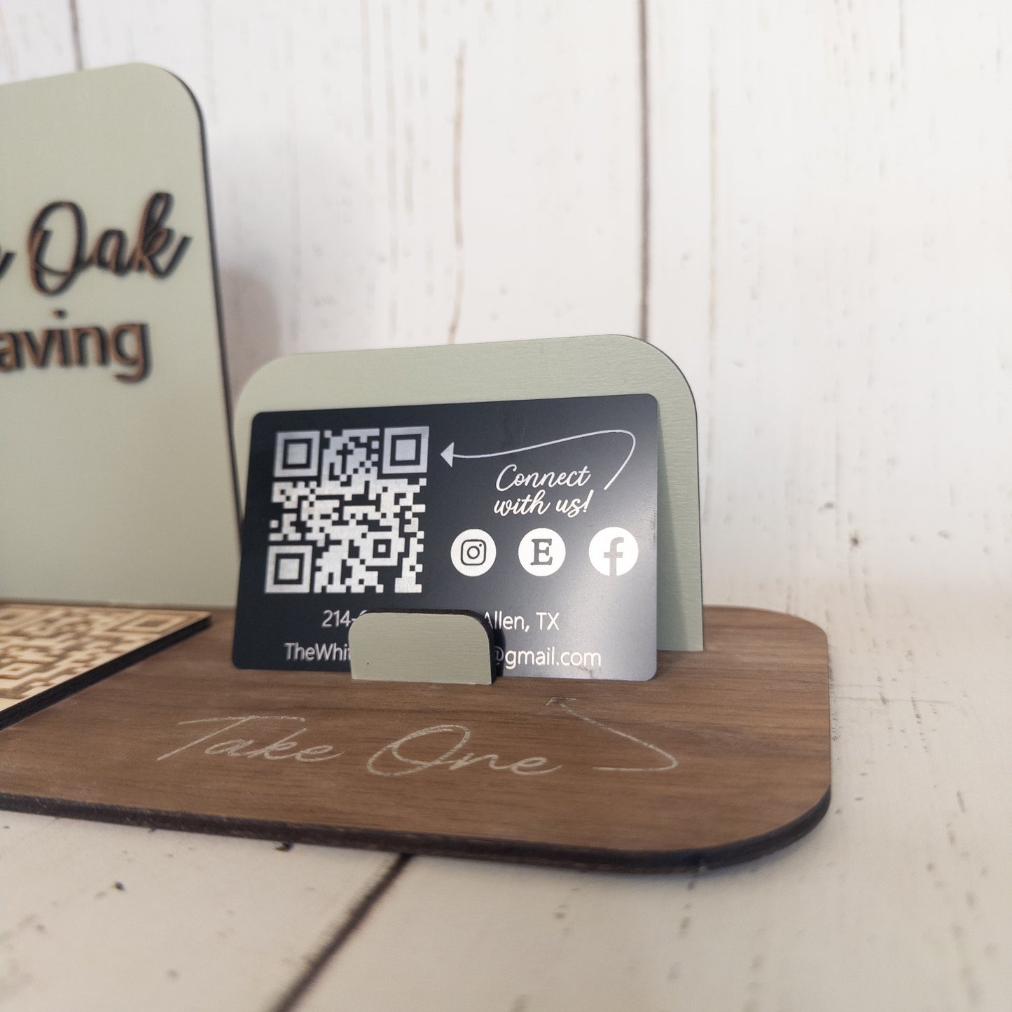 Business Card Holder / QR Code Display v.2