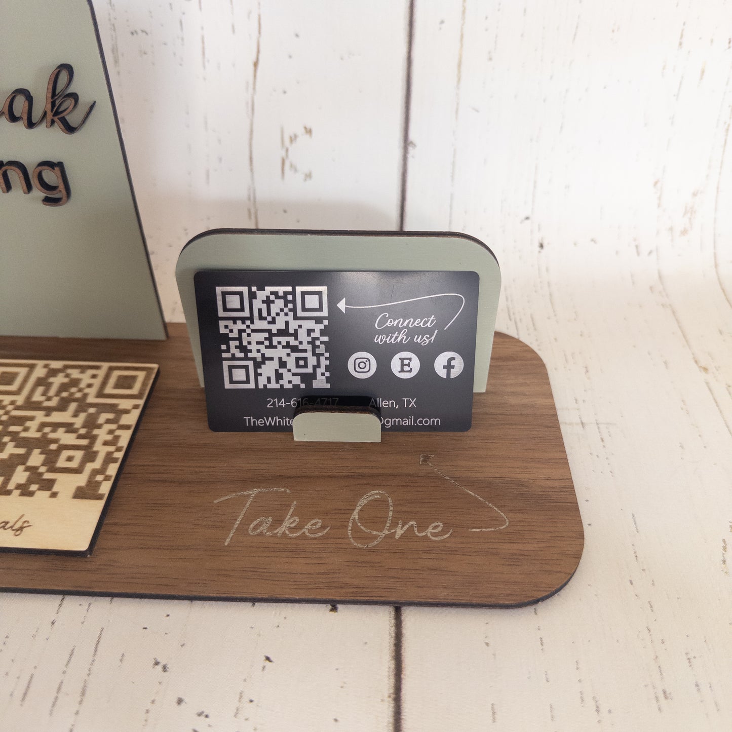 Business Card Holder / QR Code Display v.2