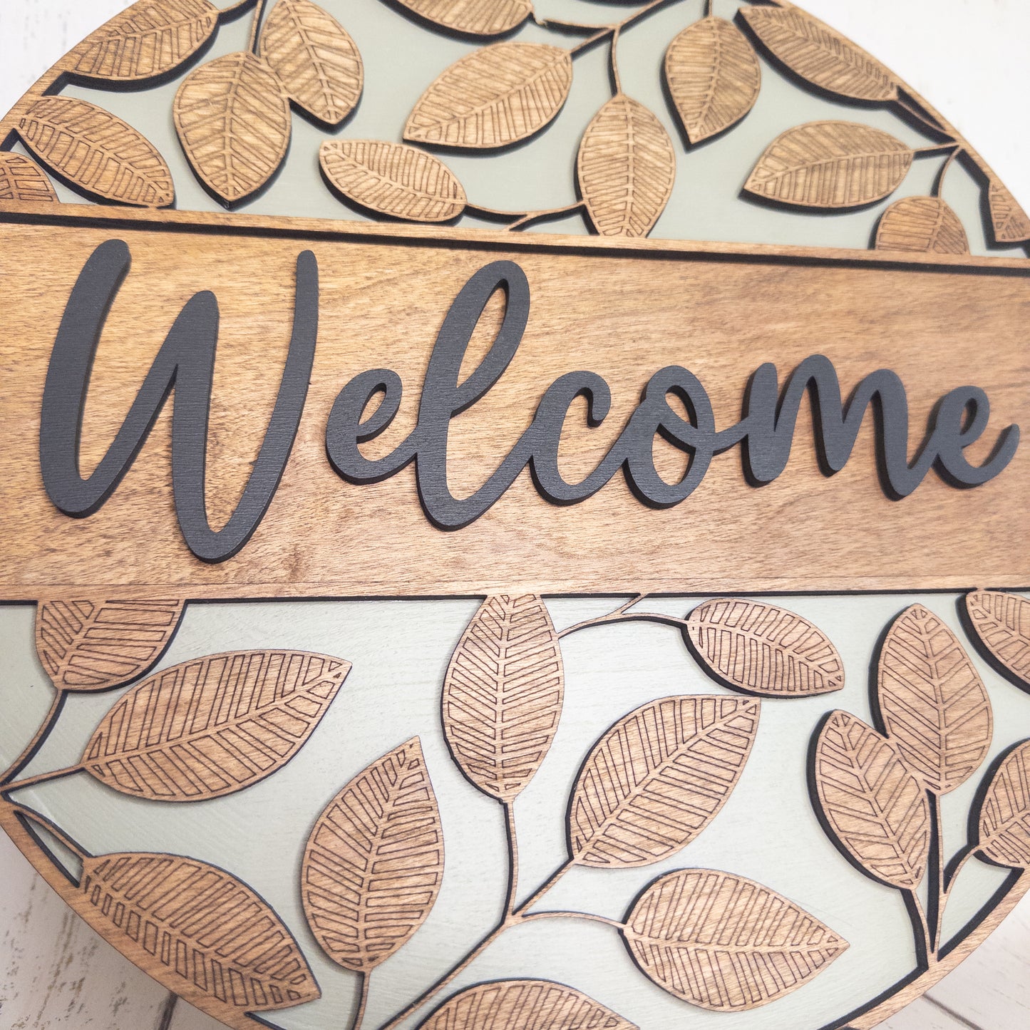 Door Hanger / Welcome Leafy