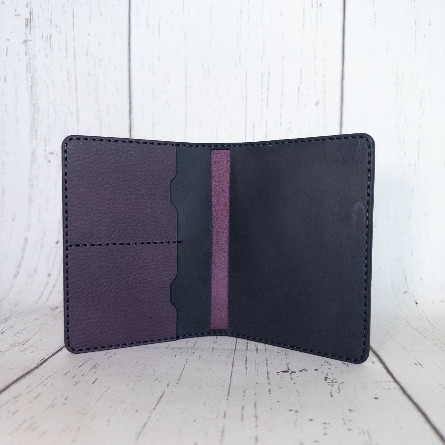 Passport Holder (Plum/Black)