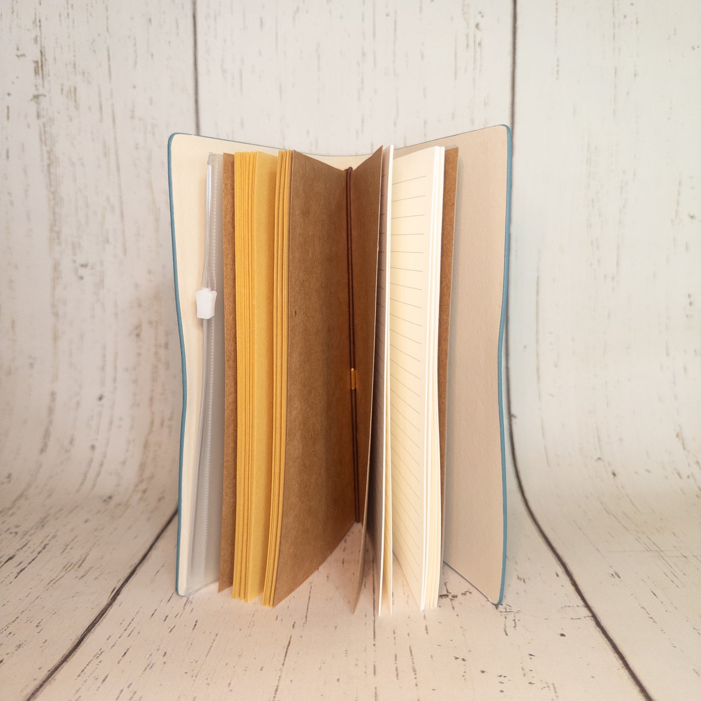 Leather Journal Botanical (Blue)