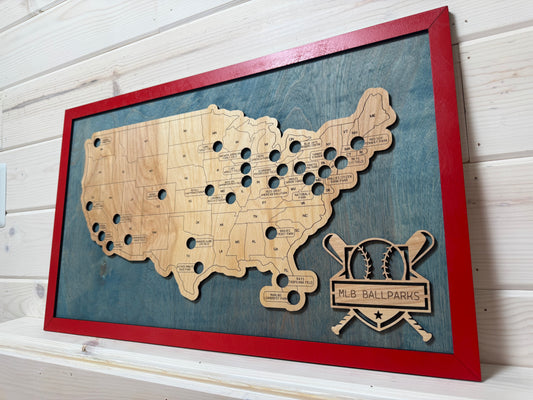 Baseball Parks (Blue/Red)