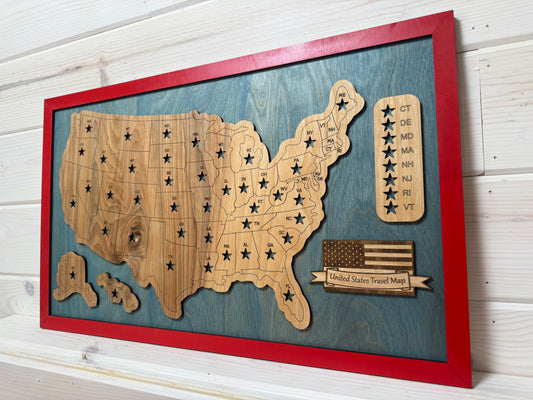 U.S. States (Blue/Red)