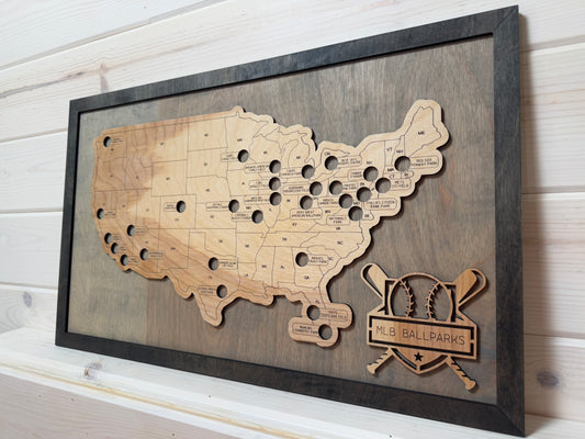 Baseball Parks (Grey/Black)