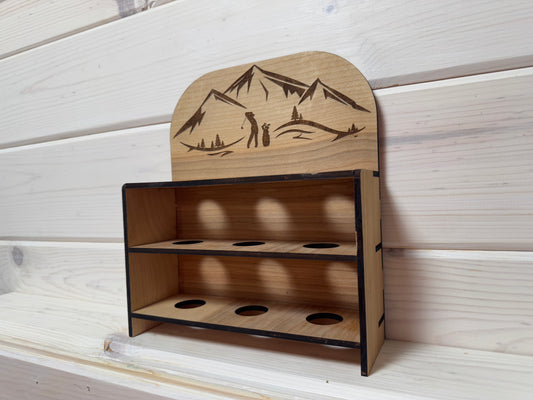 Golf Ball Display Mini (Mountains/Natural)