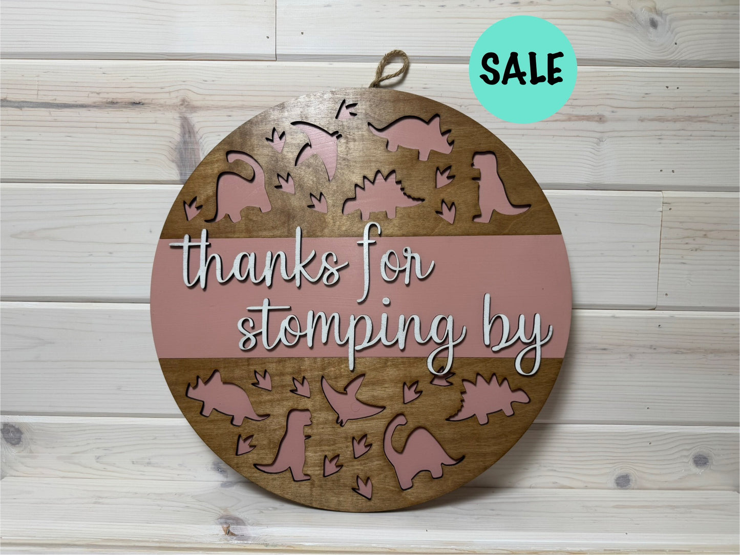 Door Hanger (Stomping By/Pink)
