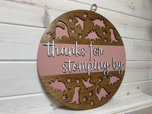 Door Hanger (Stomping By/Pink)