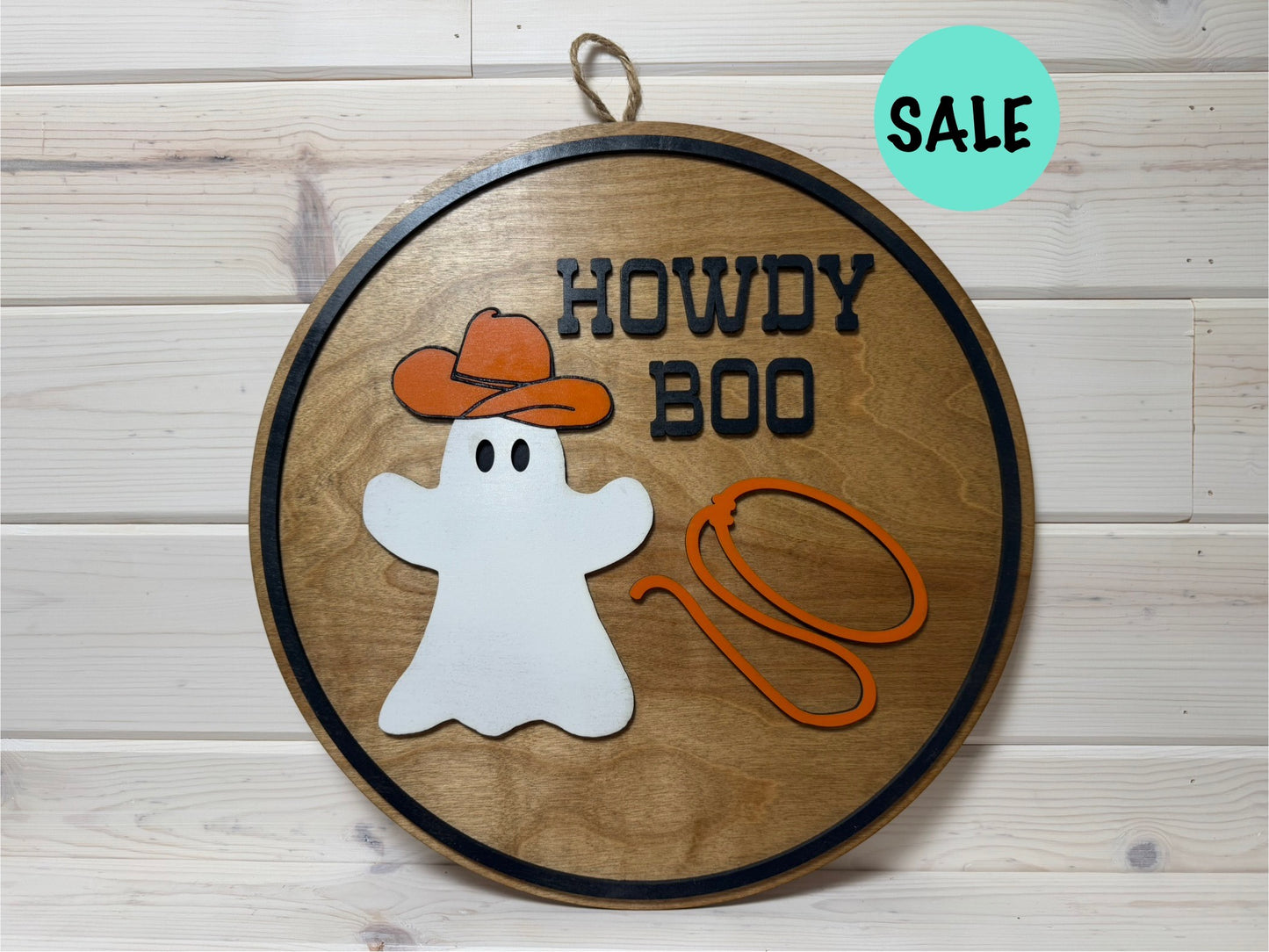 Door Hanger (Howdy Boo/Orange)