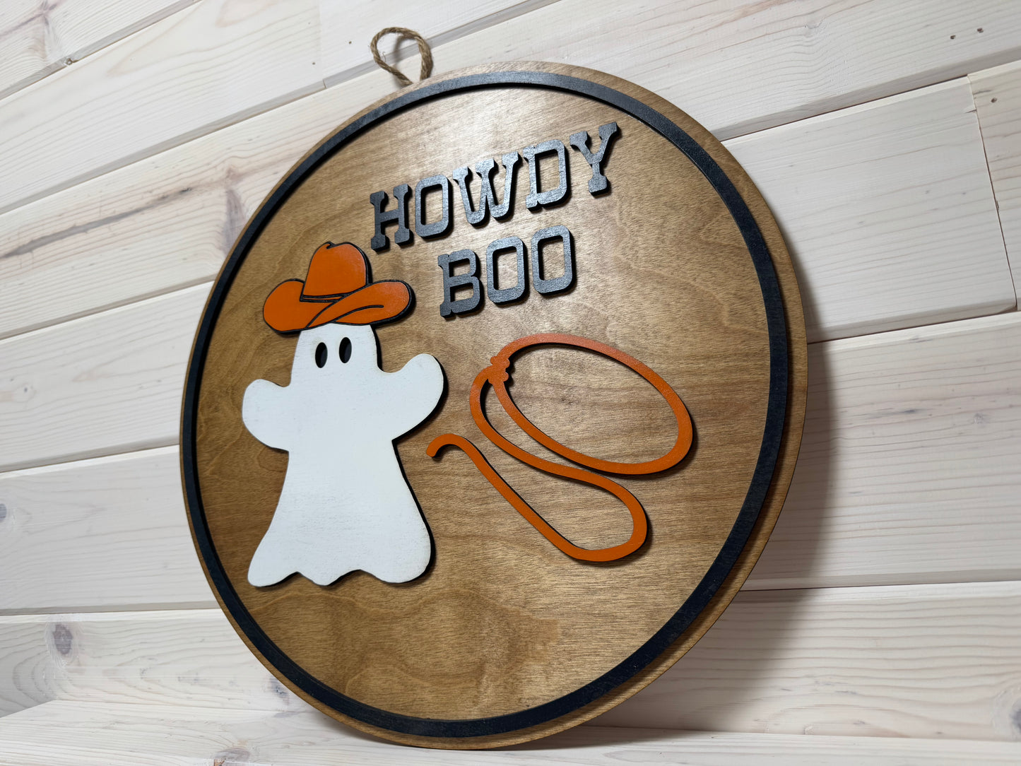 Door Hanger (Howdy Boo/Orange)