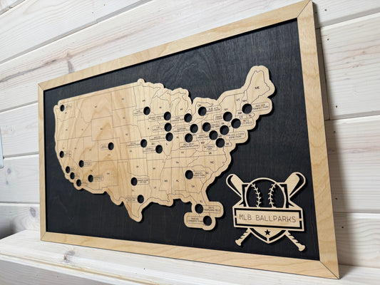 Baseball Parks (Black/Bare)