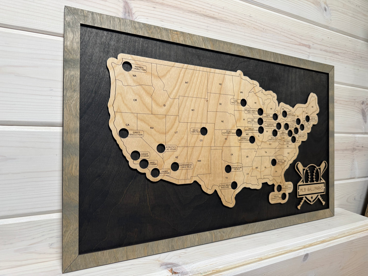 Baseball Parks (Black/Grey)