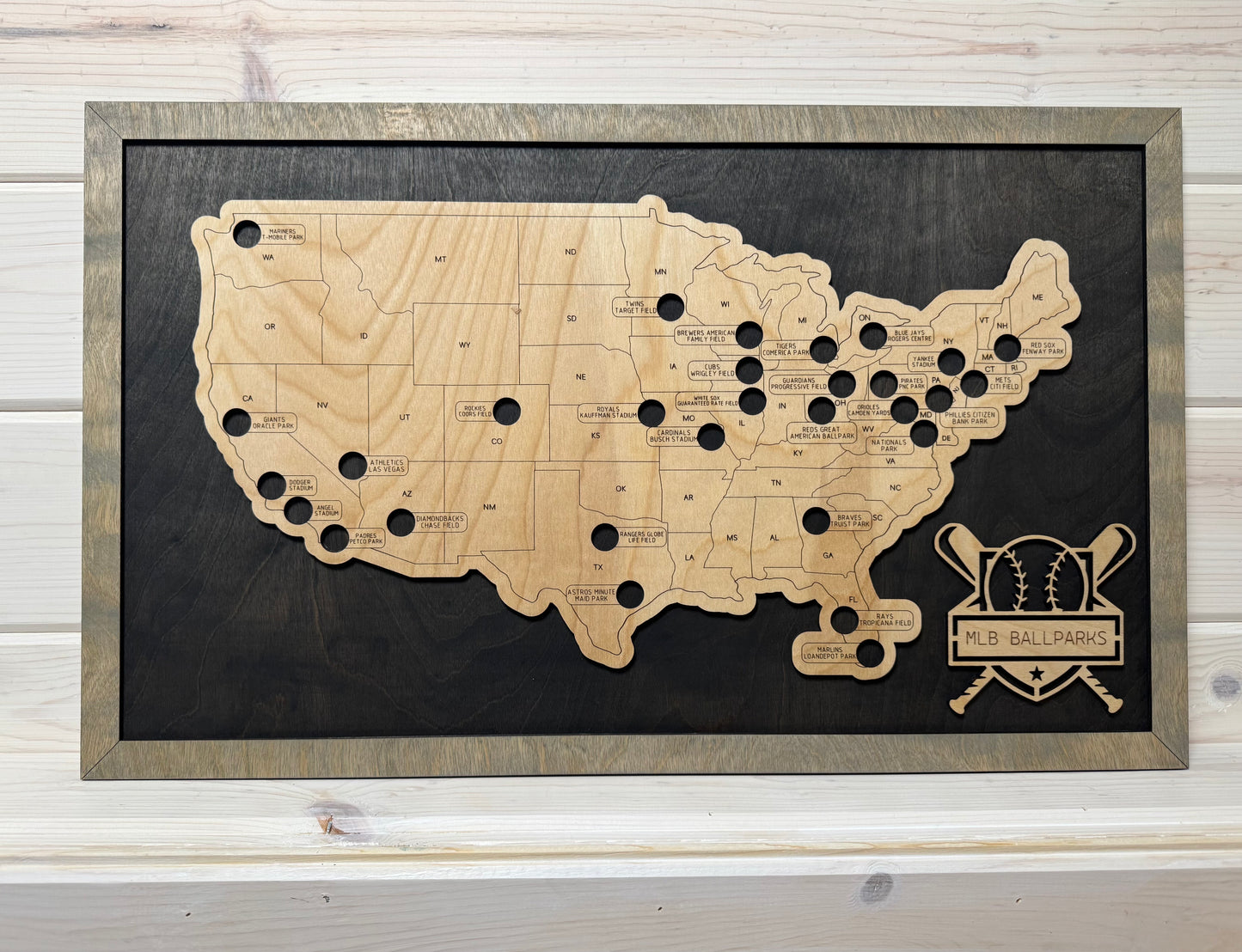 Baseball Parks (Black/Grey)