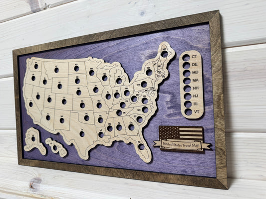 U.S. States Mini (Purple/Jacobean)