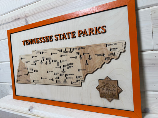 Tennessee State Parks (White/Orange)