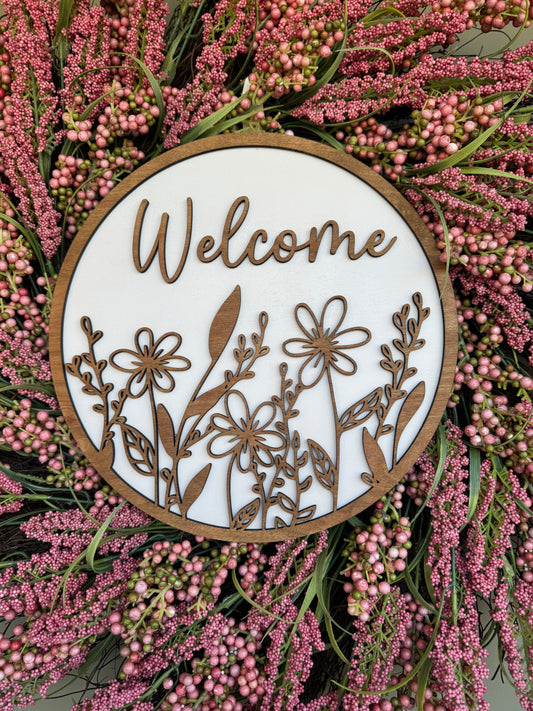 Door Hanger / Welcome Floral