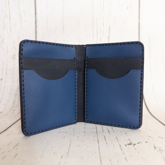 Bifold Wallet (Black/Blue)