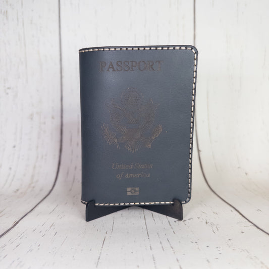 Passport Holder (Gray/Blue)