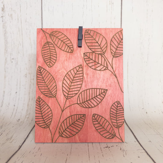 Photo Stand Leafy (Coral)