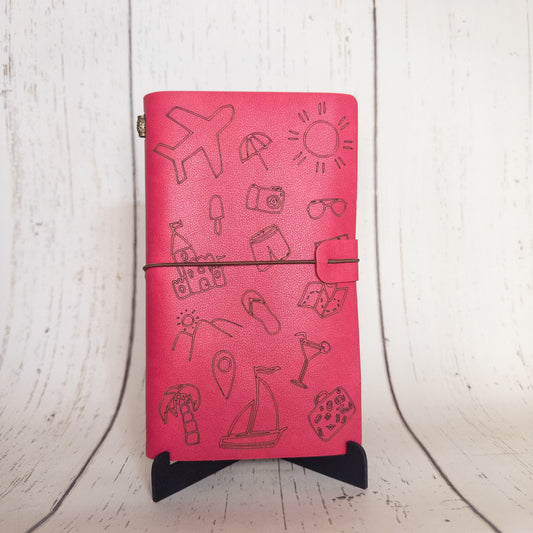 Leather Journal Vacation (Pink)