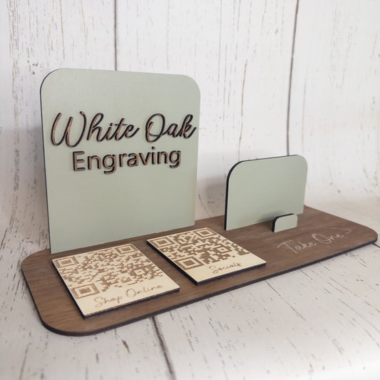 Business Card Holder / QR Code Display v.2