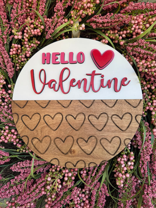 Door Hanger / Hello Valentine