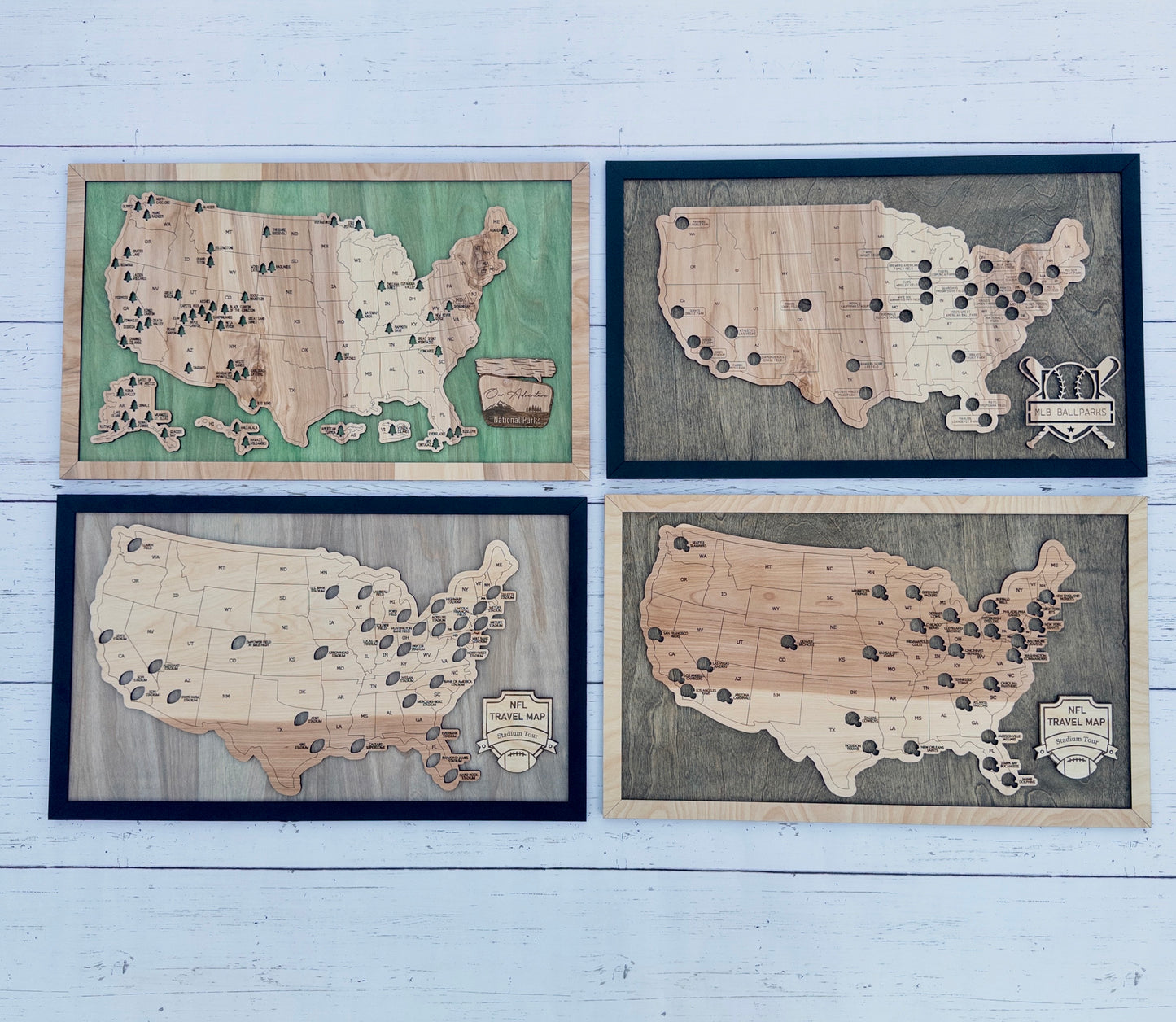 Travel Map / NFL Stadiums (Footballs)