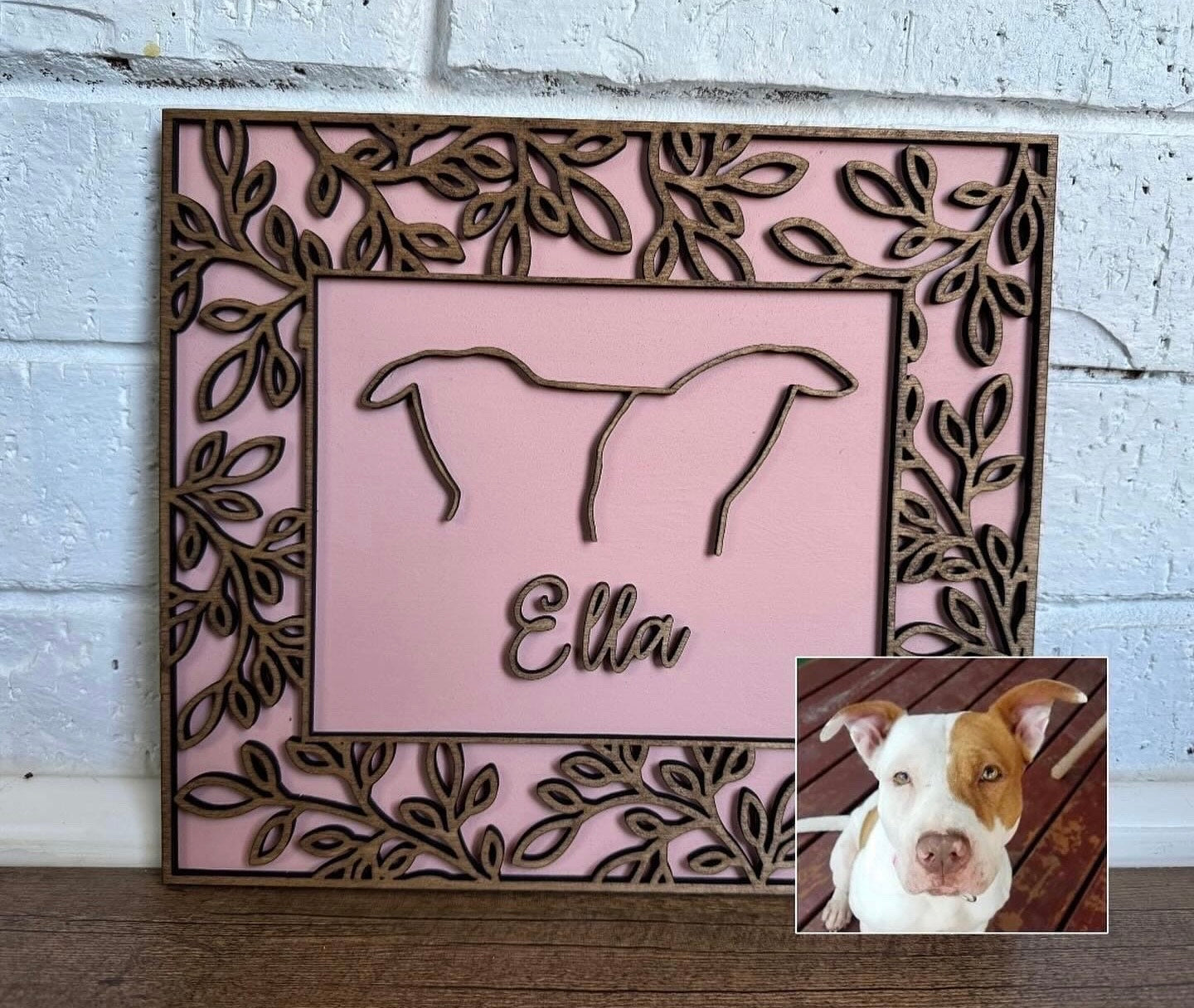 Personalized Dog Ear Framed Art