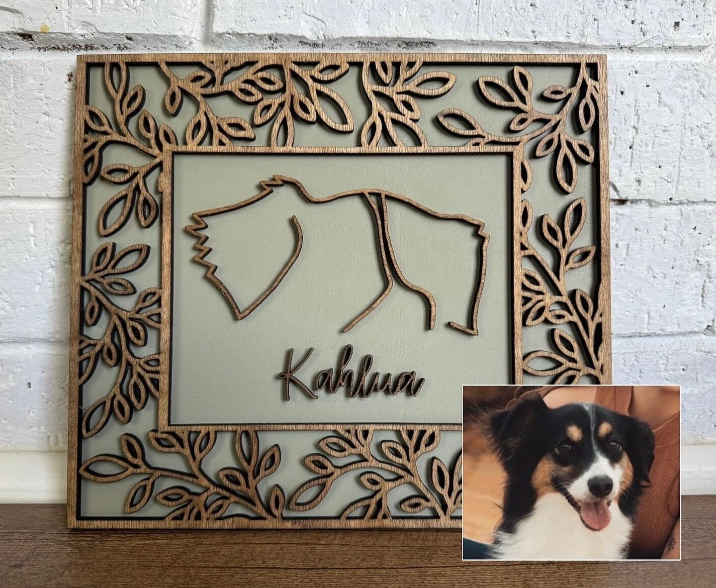 Personalized Dog Ear Framed Art