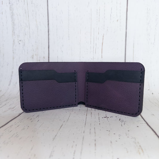 Billfold Wallet (Black/Plum)