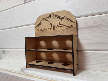 Golf Ball Display Mini (Mountains/Natural)