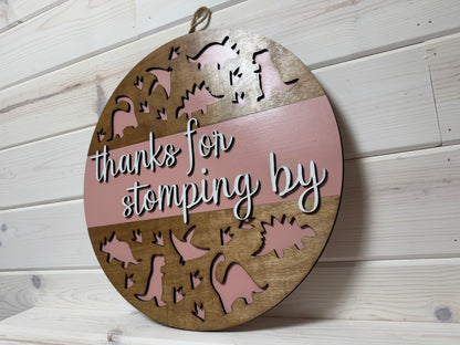 Door Hanger (Stomping By/Pink)