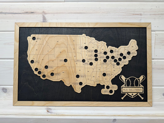 Baseball Parks (Black/Bare)
