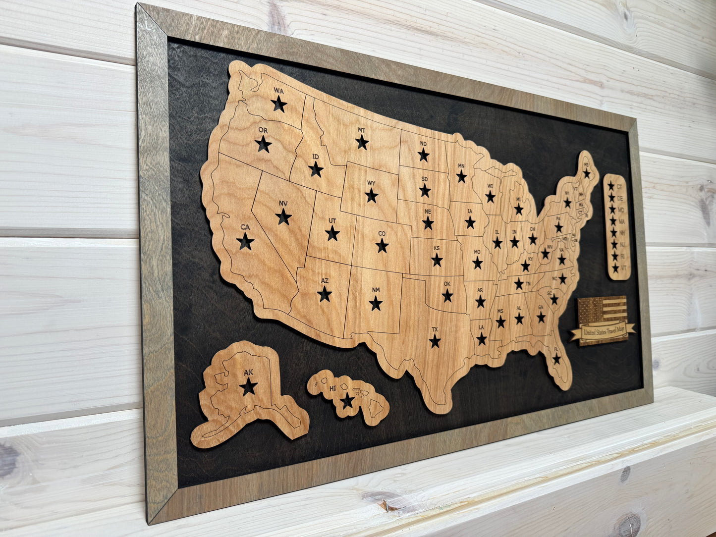 U.S. States (Black/Grey)