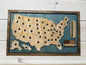 U.S. States Mini (Blue/Jacobean)