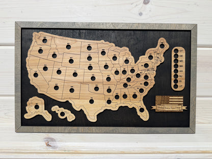 U.S. States Mini (Black/Grey)