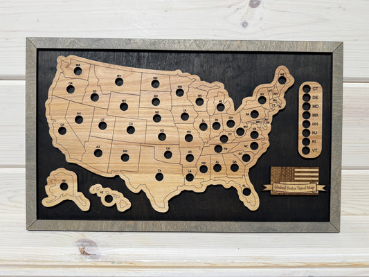 U.S. States Mini (Black/Grey)