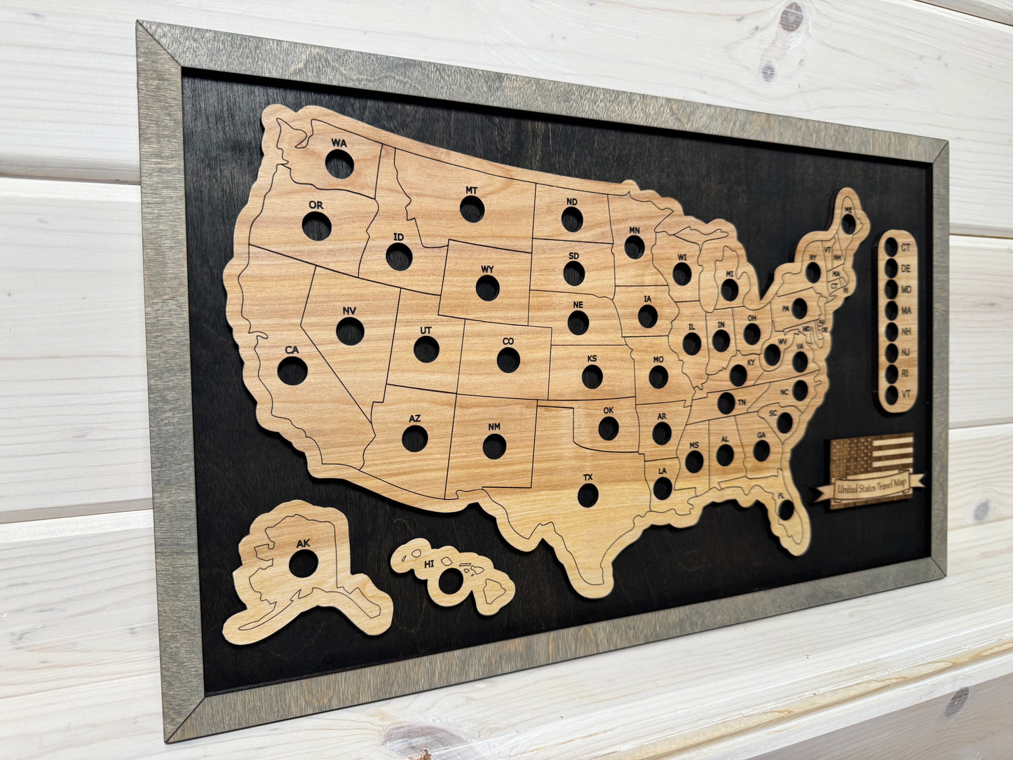 U.S. States Mini (Black/Grey)