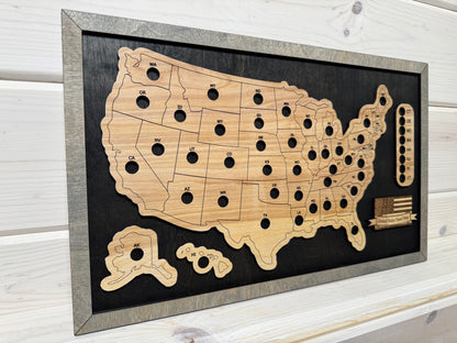 U.S. States Mini (Black/Grey)