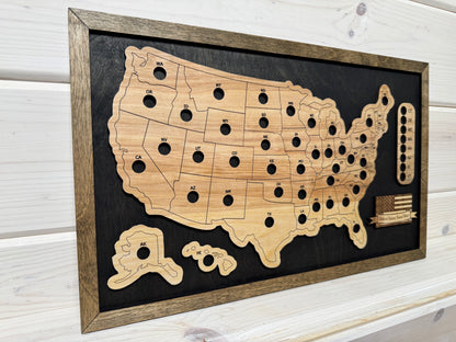 U.S. States Mini (Black/Jacobean)