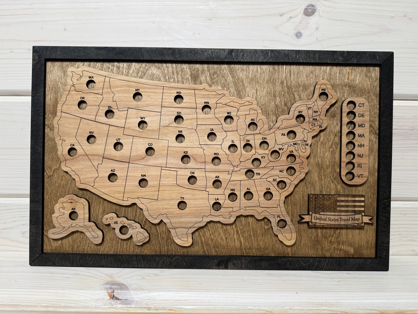 U.S. States Mini (Early American/Black)