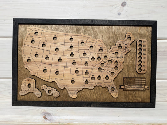 U.S. States Mini (Early American/Black)