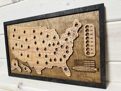 U.S. States Mini (Early American/Black)